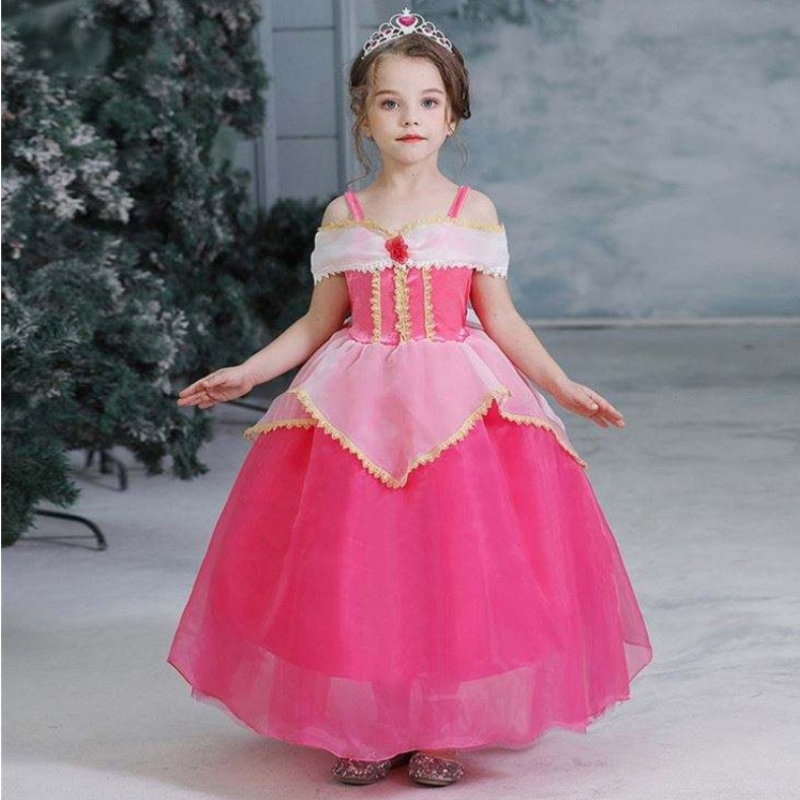 Barn halloween kostymer festklänning flicka prinsessan barn prinsessa klänning för festflickor kostymer