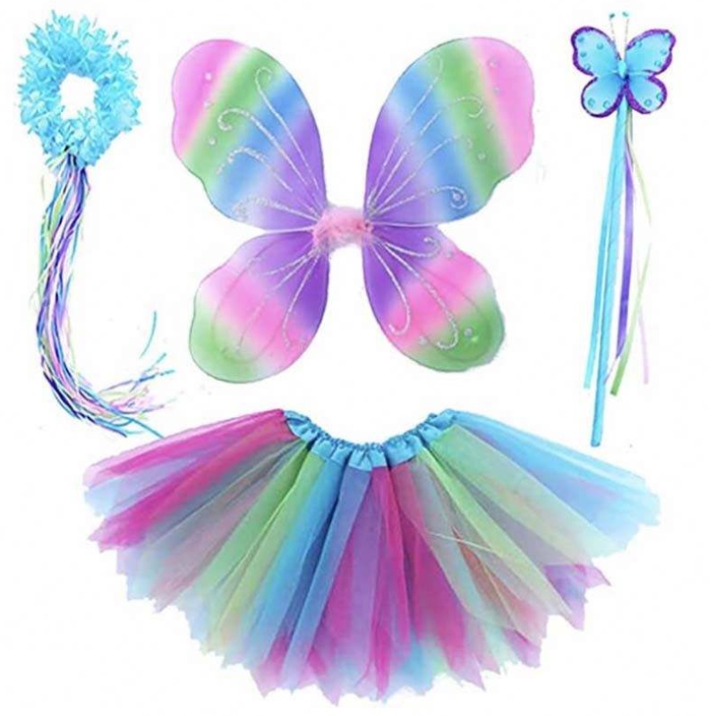 Carnival Costumes Girls \\\\ \'Fairy Party Set Age 3-8y Princess Fairy Tutu kjol Kostym DGHC-035
