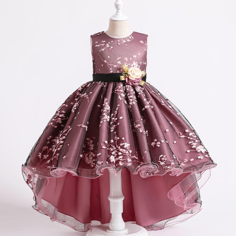 2022 Pageant Vintage Dress Kids Party First Bridesmaid Dresses For Girls Barn Kostym bröllopsklänning flicka spädbarn vestido tonåring