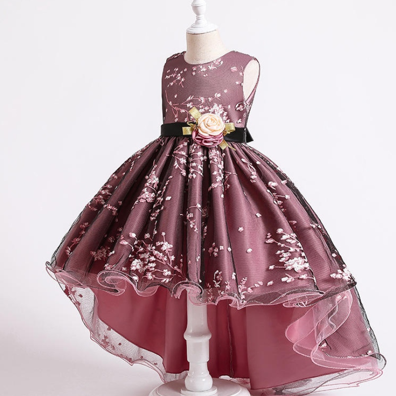 2022 Pageant Vintage Dress Kids Party First Bridesmaid Dresses For Girls Barn Kostym bröllopsklänning flicka spädbarn vestido tonåring