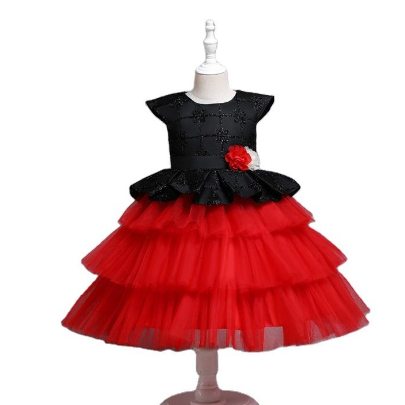 Children \\\\ \'s Mesh Princess Dress Cake Tutu kjol för födelsedag piano performance fest