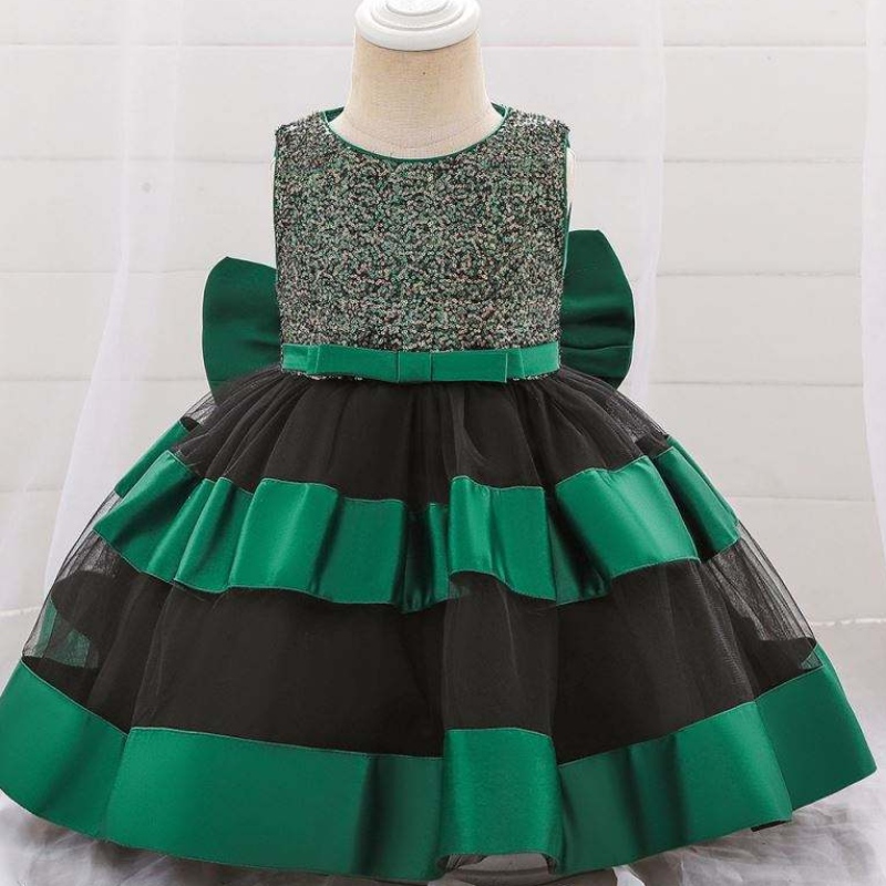 Högkvalitativa barnplagg barn frock design kostymer baby flicka dop klänning l1919xz