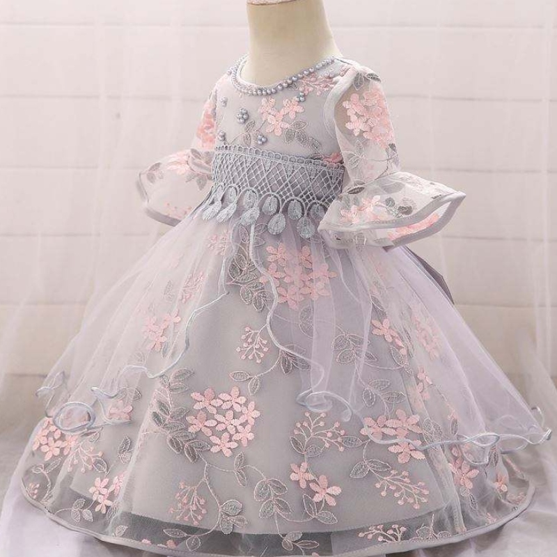 Girl Dress Flower Princess Anna Elsa Halloween Costumes Dress Baby Girl Party Dress L5015XZ