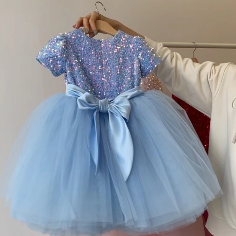 Girls Princess Party Dresses for Kids Elegant Brides Texa Prom Gown Children 4 5 6 7 8 9 10 Years Evening Tutu Carnival Costume