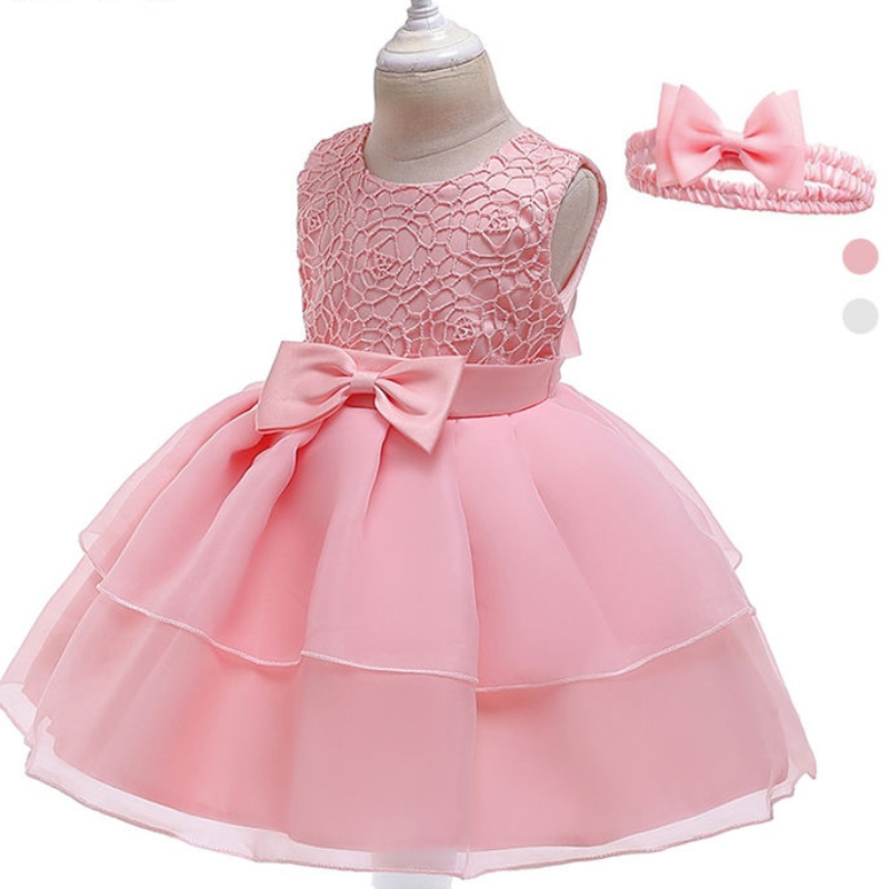 ANSOO NYA GIRLER \\\\ \'DRESS BOW LACE DRESS RUNWAY PRINCESS DRESSE MED EN HAT FÖR 3-24 MÅNAD TODDLER BABY