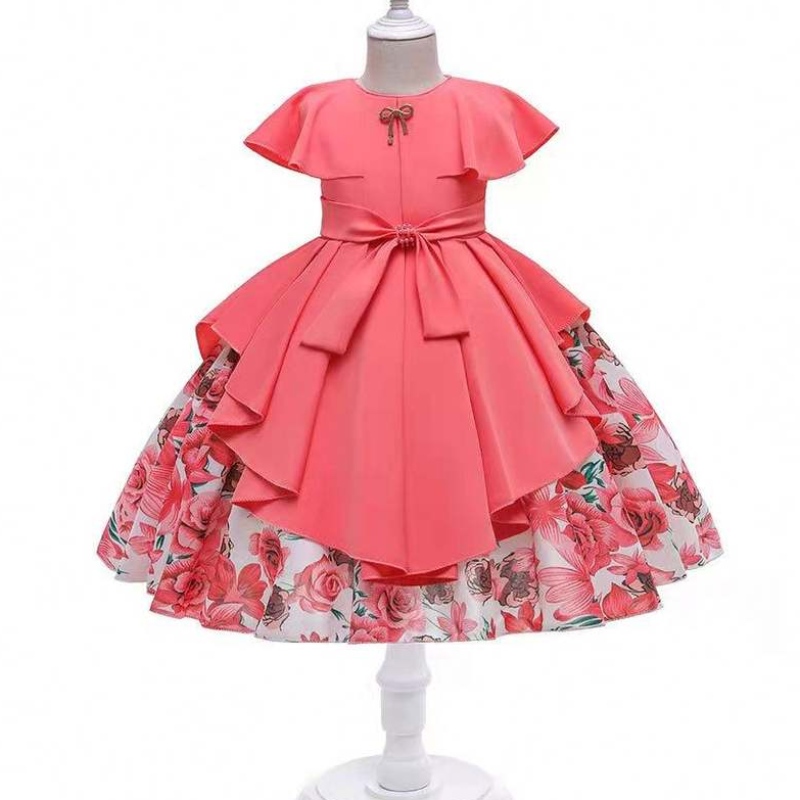 Baige specialförsäljning liten flicka klänning baby flicka klänningar ärmlös mjuk enkelhet desgin frocks bomullslinne