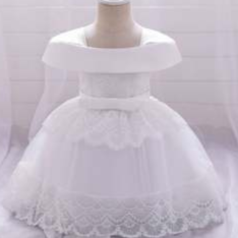 Baige barn klädklänningar sommar frock design bildnyfödd baby flicka fest klänning