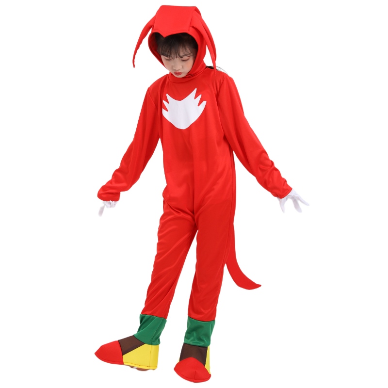 Barn scenföreställningar Kostymer Red Sonic Halloween Costume for Kids