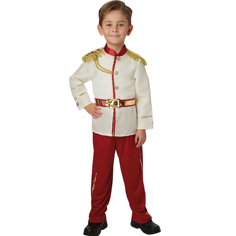 Prince Charming Costume Prince Dress Up Medieval Royal Prince Outfit Costume For Toddler Kids Boys i åldern 3-14