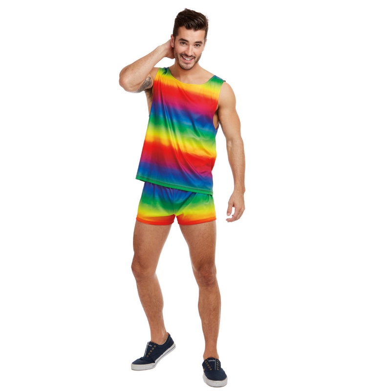 MENS RAINBOW COSTUM